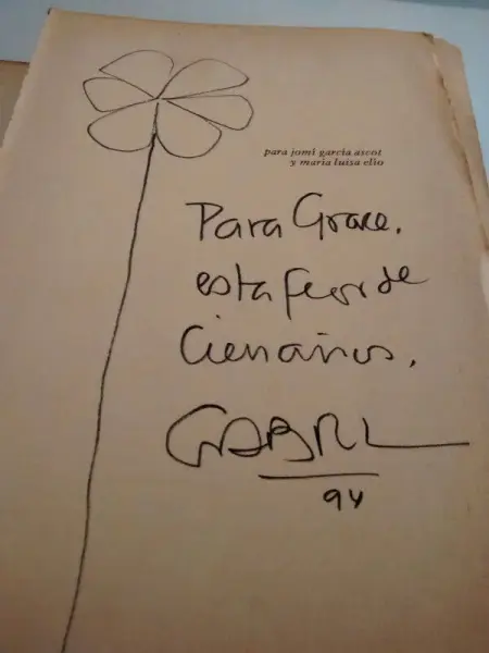 Autógrafo de Gabriel García Márquez