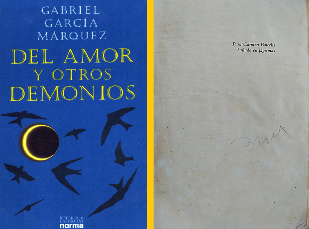 “Para Carmen Balcells bañada en lágrimas”